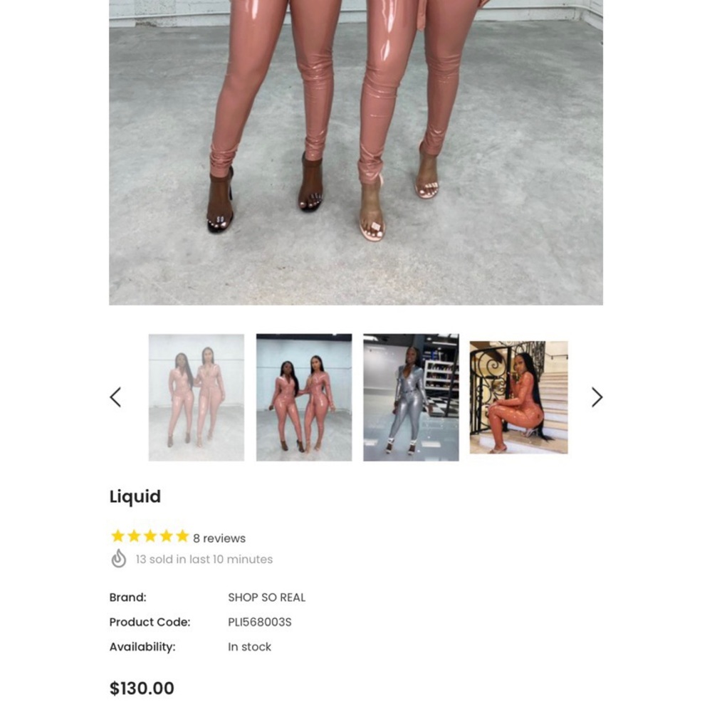 Gsuwoo Shop So Real Latex long sleeve bodysuit and pants set - Picture 4 of 4